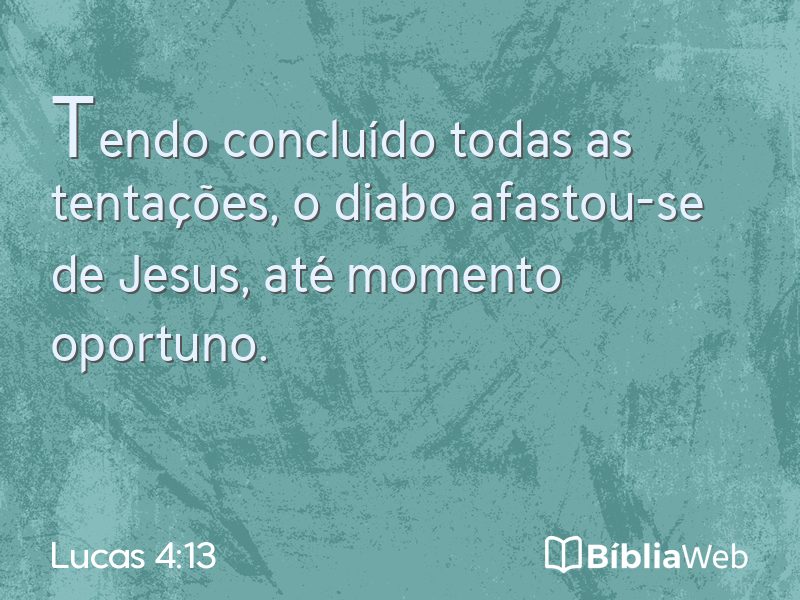Lucas 4:13 em imagem para compartilhar