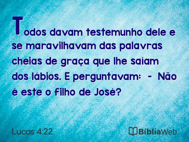 Lucas 4:22 em imagem para compartilhar