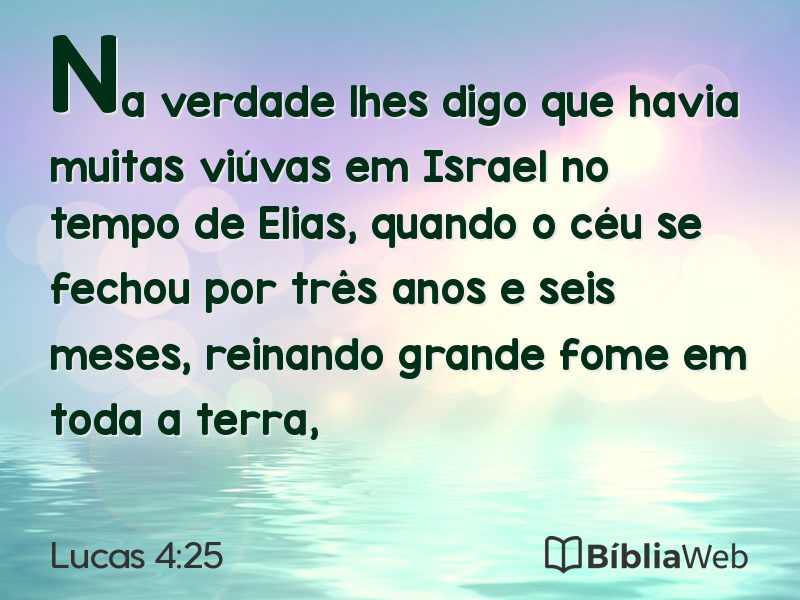 Lucas 4:25 em imagem para compartilhar