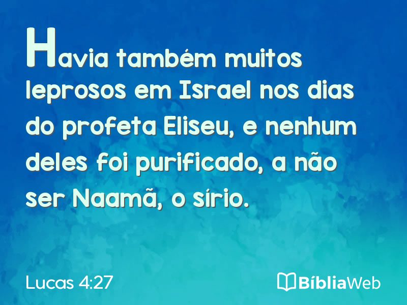 Lucas 4:27 em imagem para compartilhar