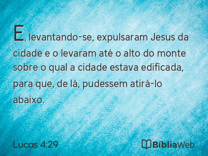 Lucas 4:29 em imagem para compartilhar