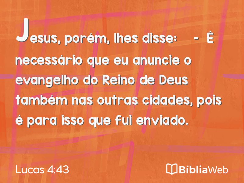 Lucas 4:43 em imagem para compartilhar