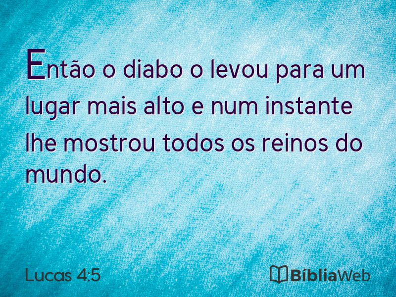 Lucas 4:5 em imagem para compartilhar