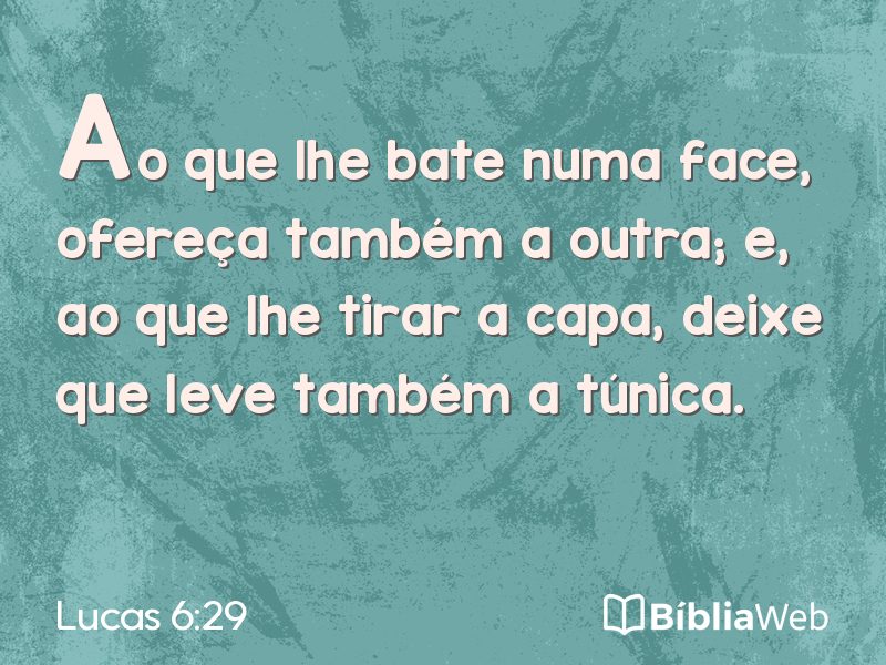 Lucas 6:29 em imagem para compartilhar