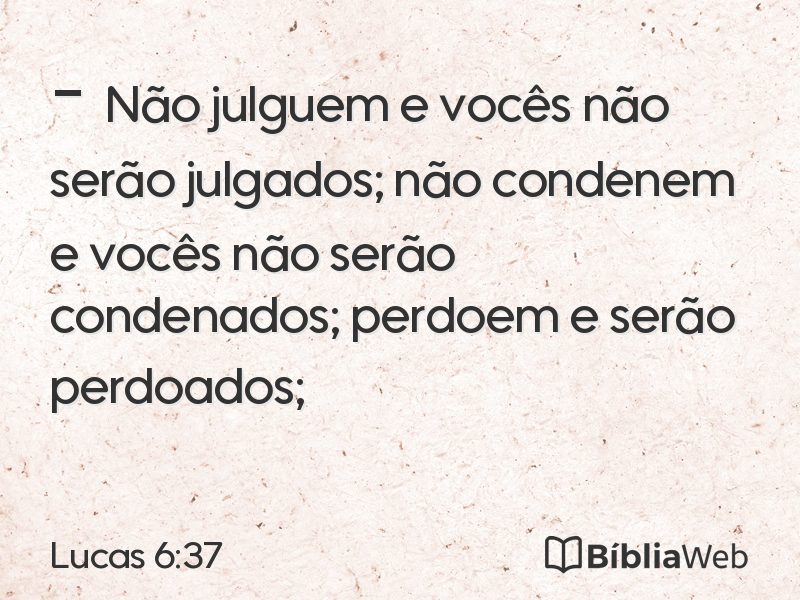 Lucas 6:37 em imagem para compartilhar