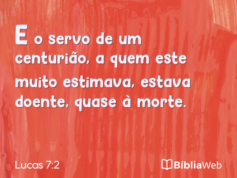 Lucas 7:2 em imagem para compartilhar