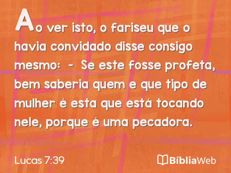 Lucas 7:39 em imagem para compartilhar