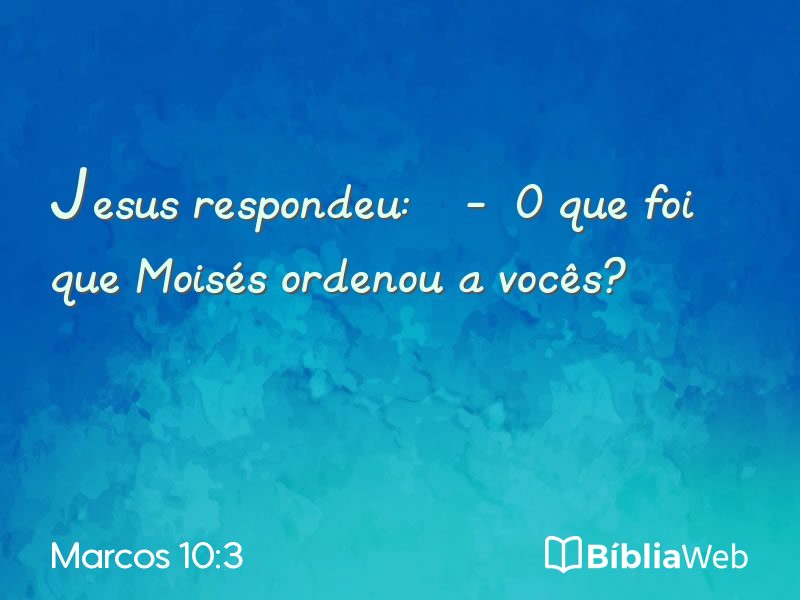 Marcos 10:3 em imagem para compartilhar