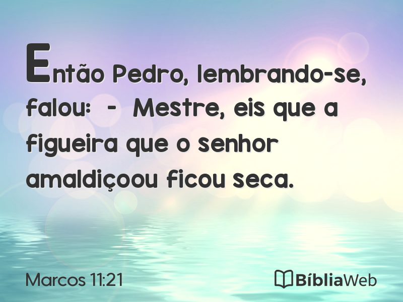 Marcos 11:21 em imagem para compartilhar