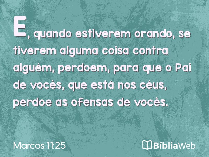 Marcos 11:25 em imagem para compartilhar