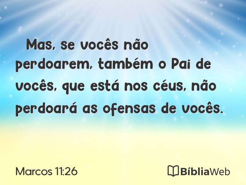 Marcos 11:26 em imagem para compartilhar