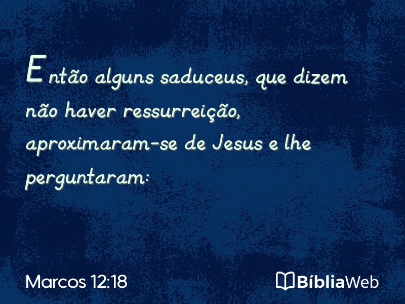 Marcos 12:18 em imagem para compartilhar