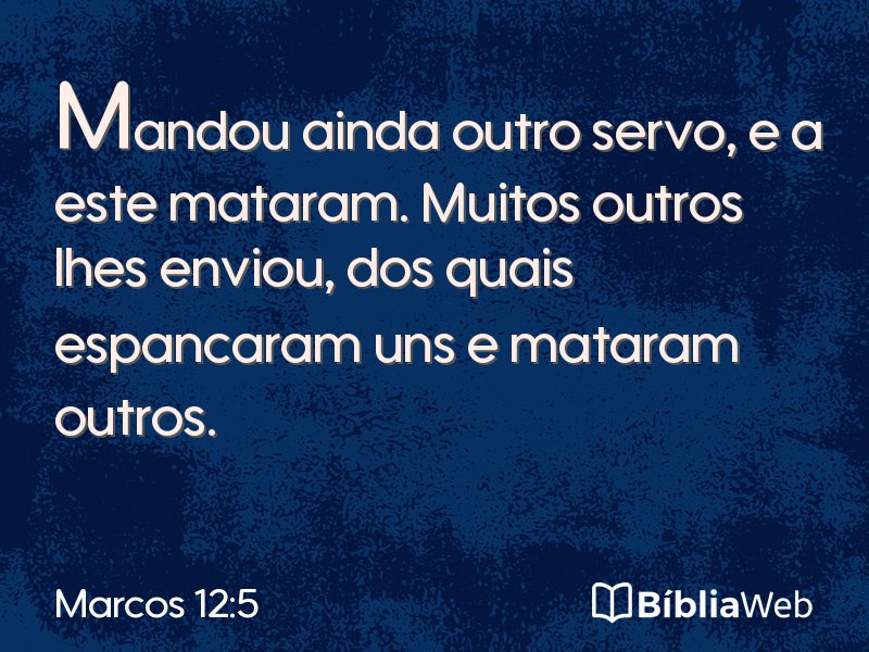 Marcos 12:5 em imagem para compartilhar