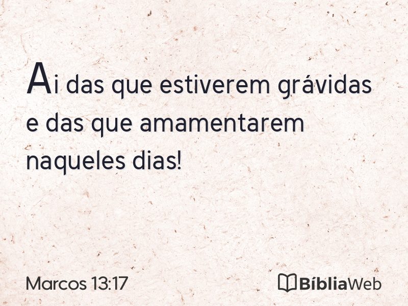 Marcos 13:17 em imagem para compartilhar