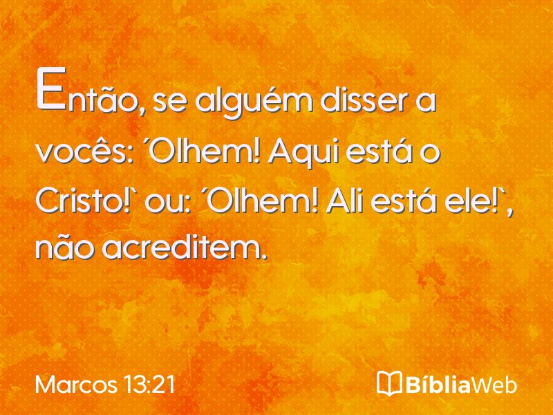 Marcos 13:21 em imagem para compartilhar