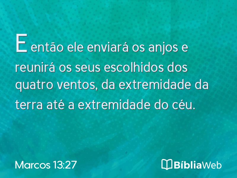 Marcos 13:27 em imagem para compartilhar