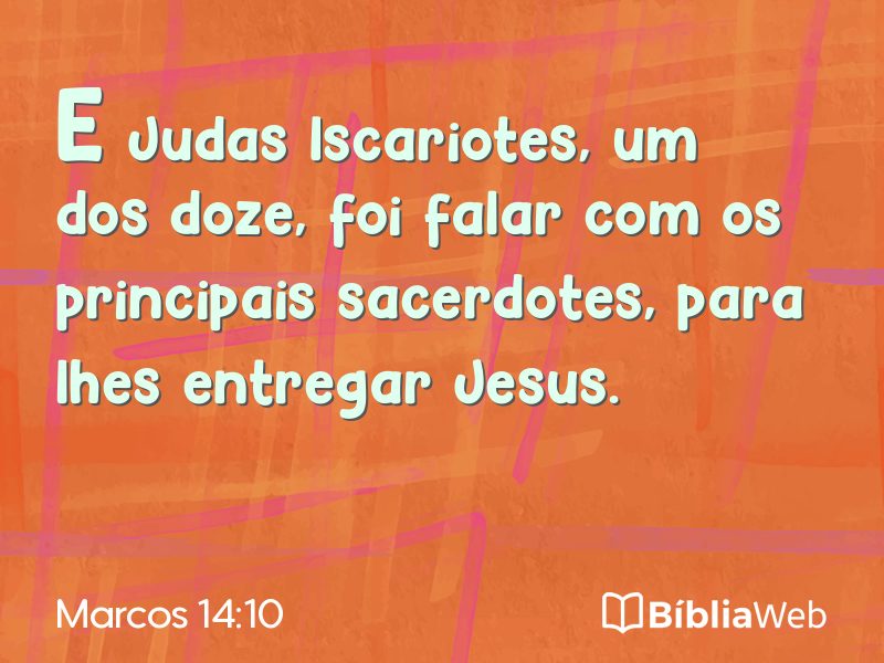Marcos 14:10 em imagem para compartilhar