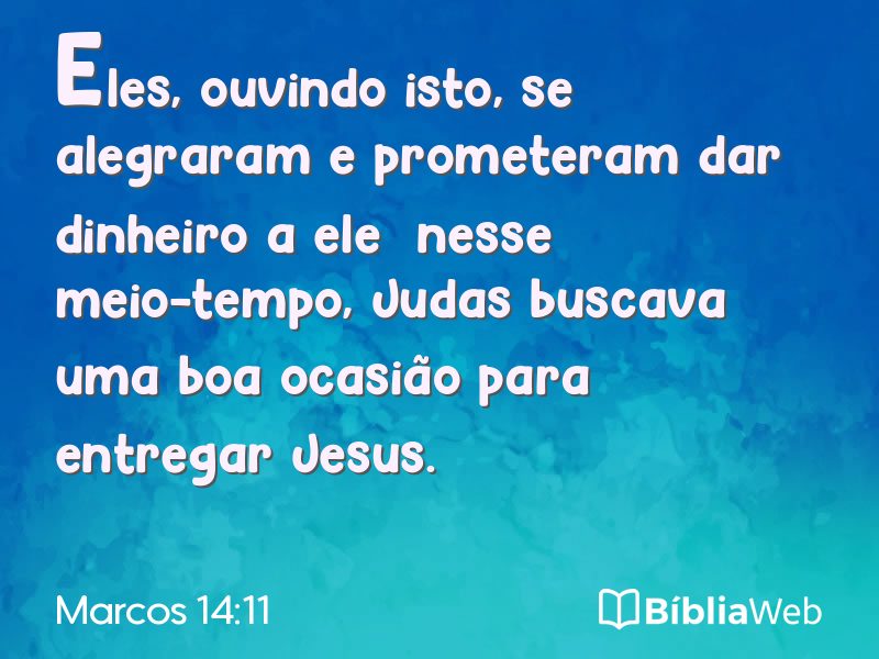 Marcos 14:11 em imagem para compartilhar