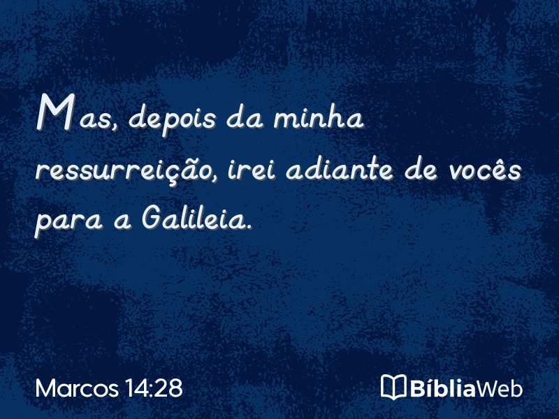Marcos 14:28 em imagem para compartilhar