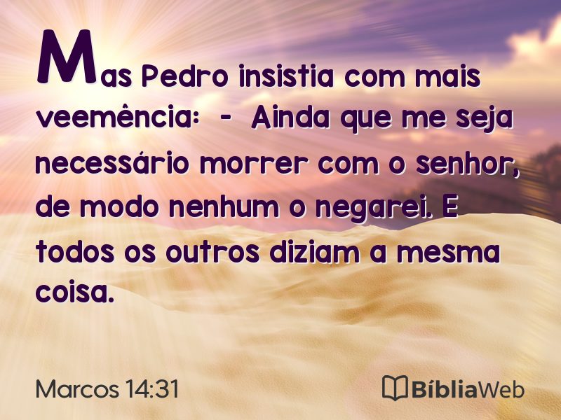 Marcos 14:31 em imagem para compartilhar