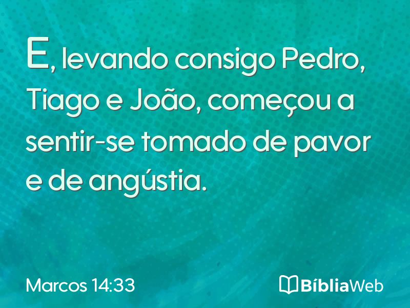 Marcos 14:33 em imagem para compartilhar