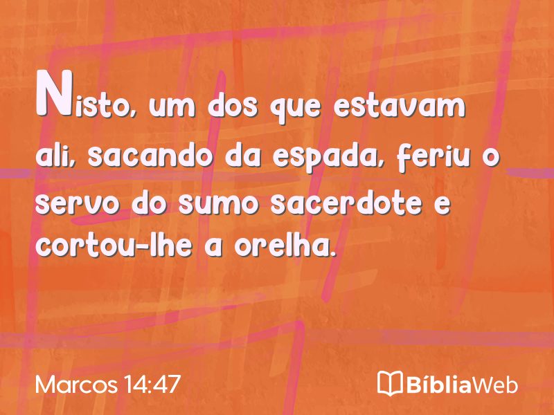 Marcos 14:47 em imagem para compartilhar