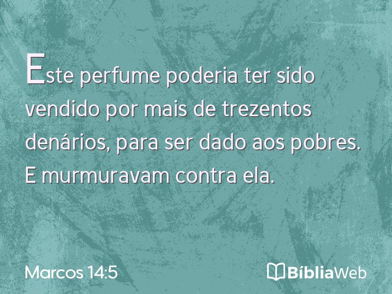 Marcos 14:5 em imagem para compartilhar