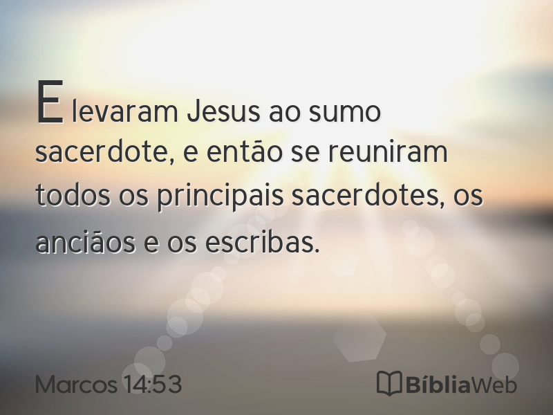 Marcos 14:53 em imagem para compartilhar