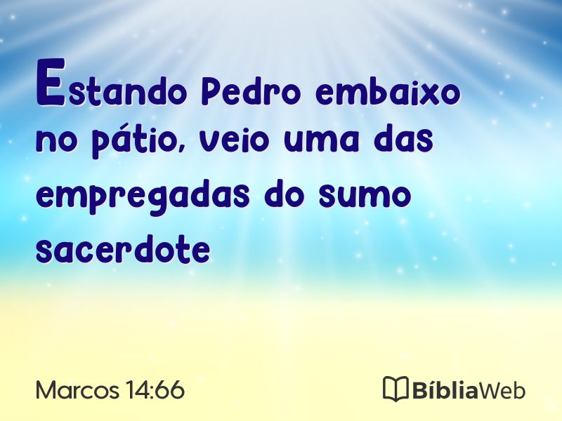 Marcos 14:66 em imagem para compartilhar