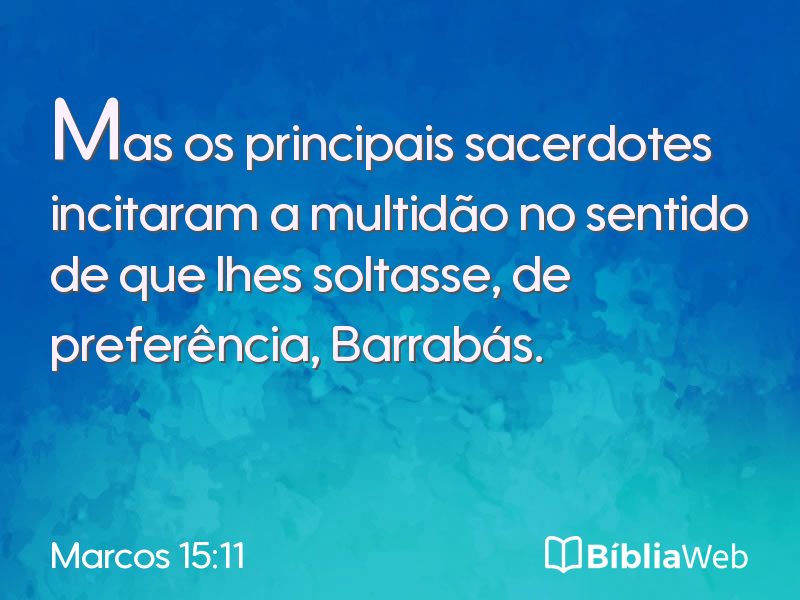 Marcos 15:11 em imagem para compartilhar