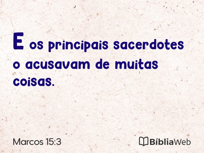 Marcos 15:3 em imagem para compartilhar