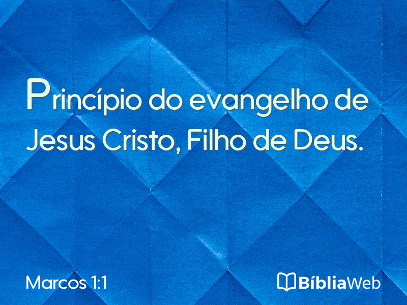 Marcos 1:1 em imagem para compartilhar