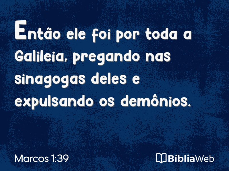 Marcos 1:39 em imagem para compartilhar