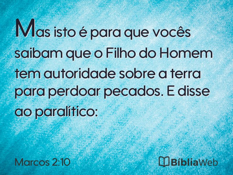 Marcos 2:10 em imagem para compartilhar