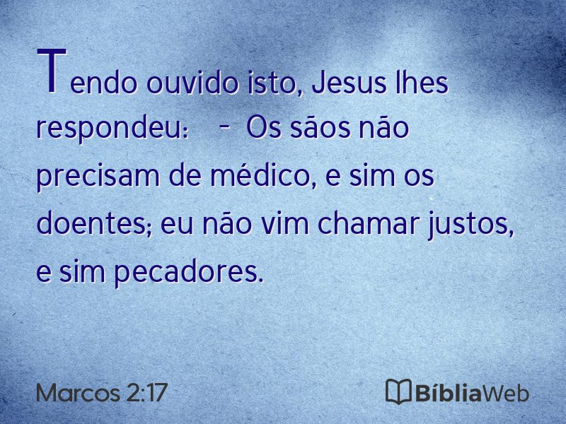 Marcos 2:17 em imagem para compartilhar