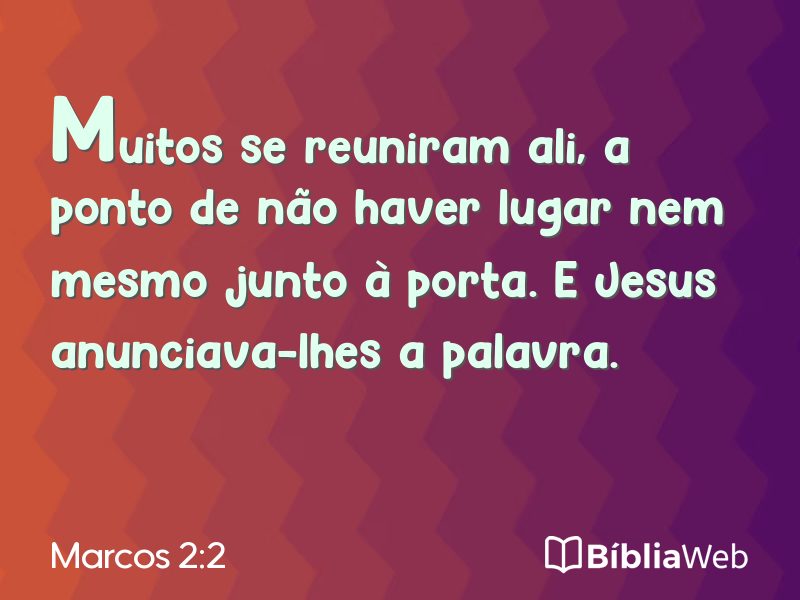 Marcos 2:2 em imagem para compartilhar