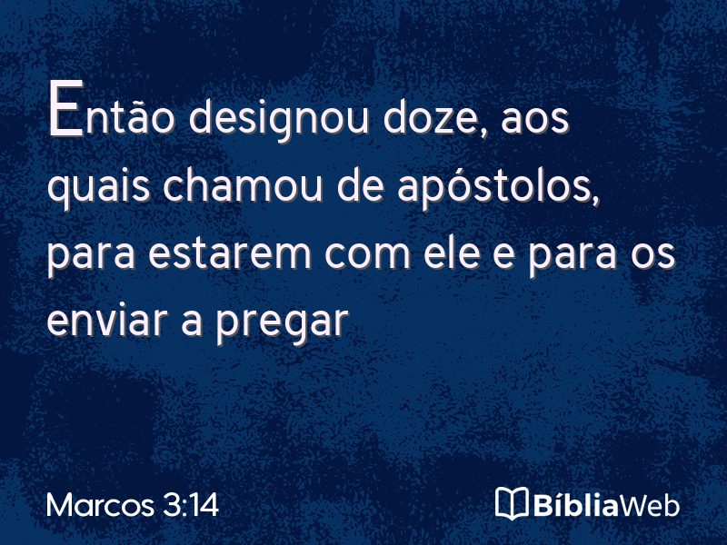 Marcos 3:14 em imagem para compartilhar