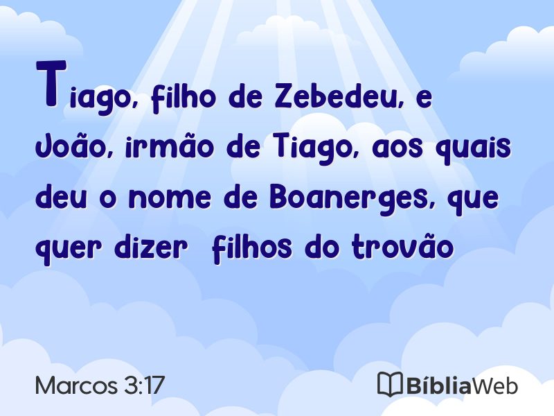 Marcos 3:17 em imagem para compartilhar