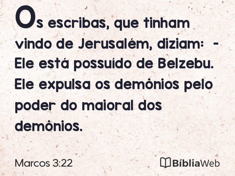 Marcos 3:22 em imagem para compartilhar
