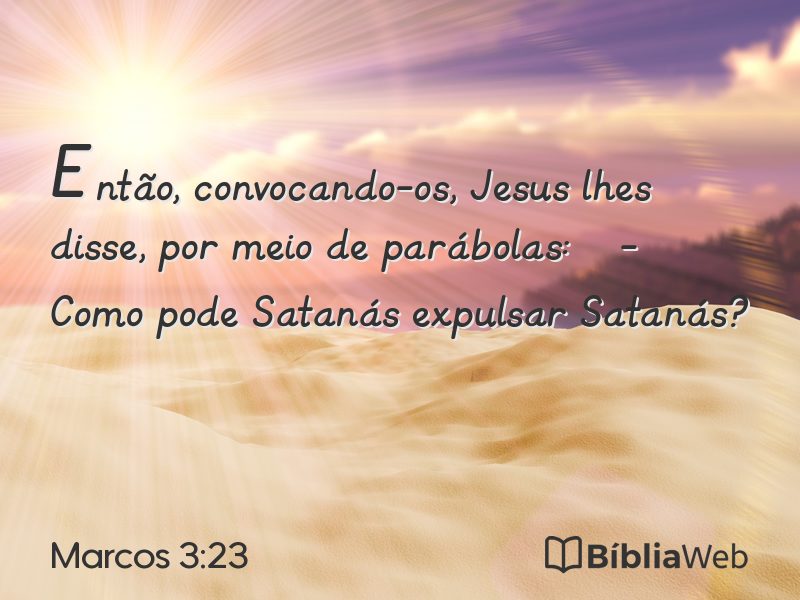 Marcos 3:23 em imagem para compartilhar