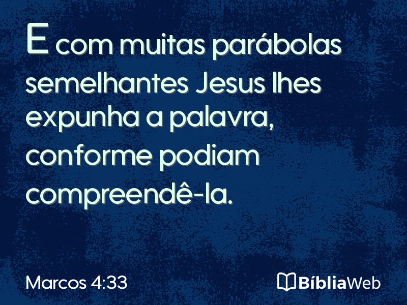Marcos 4:33 em imagem para compartilhar