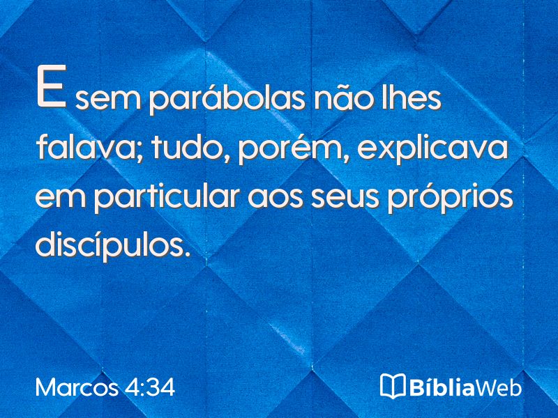 Marcos 4:34 em imagem para compartilhar