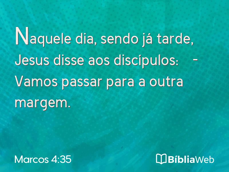 Marcos 4:35 em imagem para compartilhar