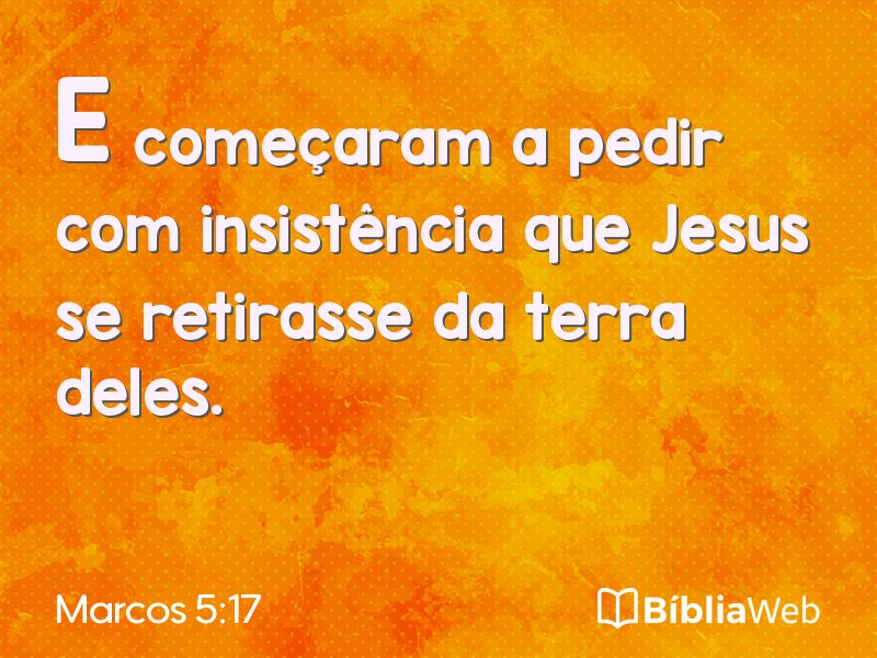 Marcos 5:17 em imagem para compartilhar