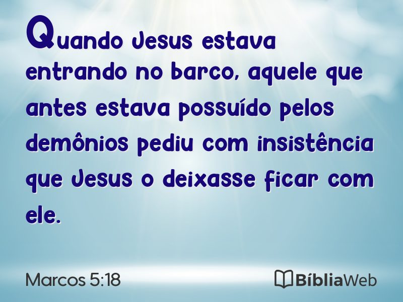 Marcos 5:18 em imagem para compartilhar