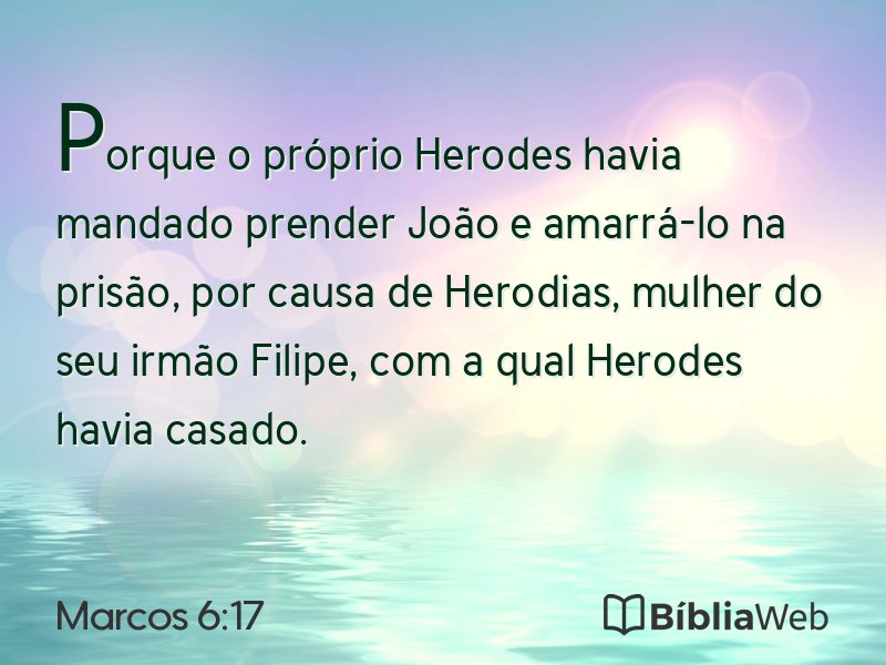 Marcos 6:17 em imagem para compartilhar
