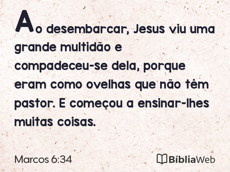 Marcos 6:34 em imagem para compartilhar