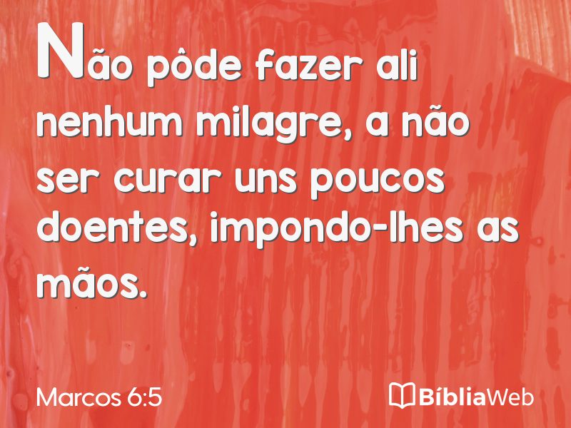 Marcos 6:5 em imagem para compartilhar