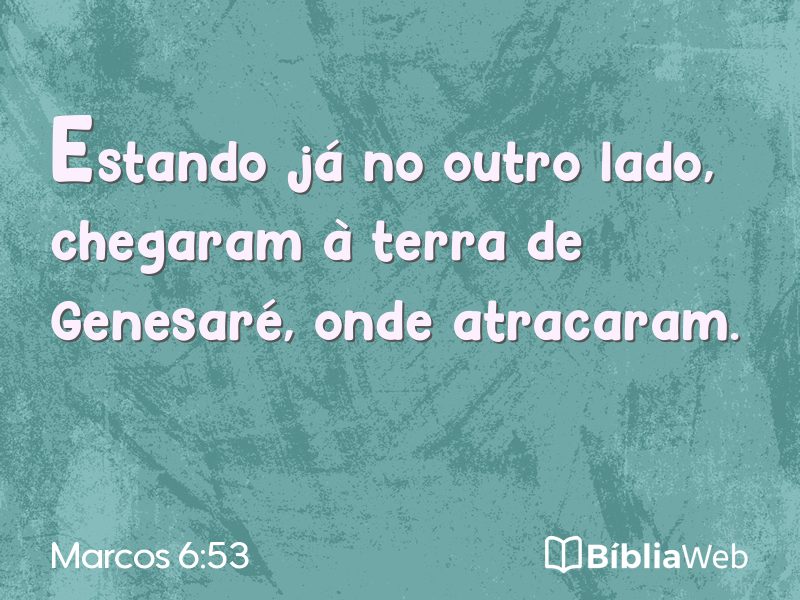 Marcos 6:53 em imagem para compartilhar