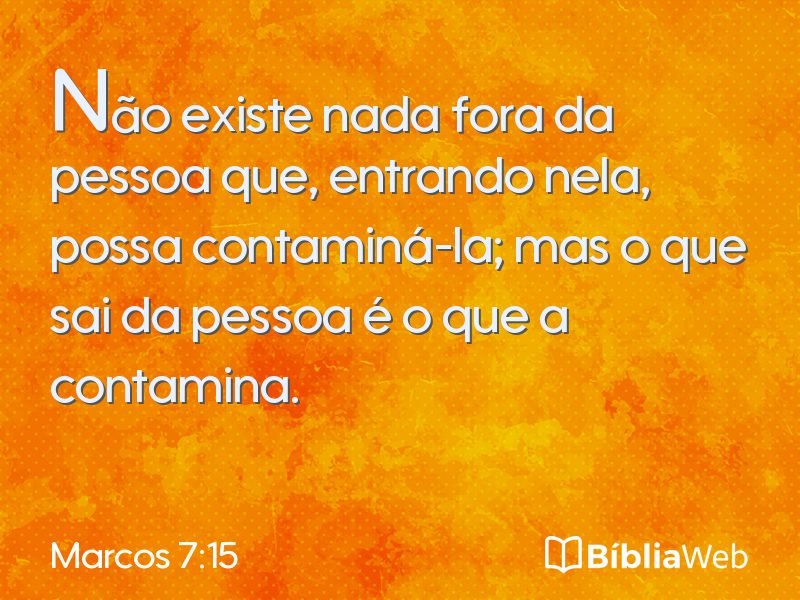 Marcos 7:15 em imagem para compartilhar